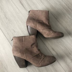 Brown booties size 9